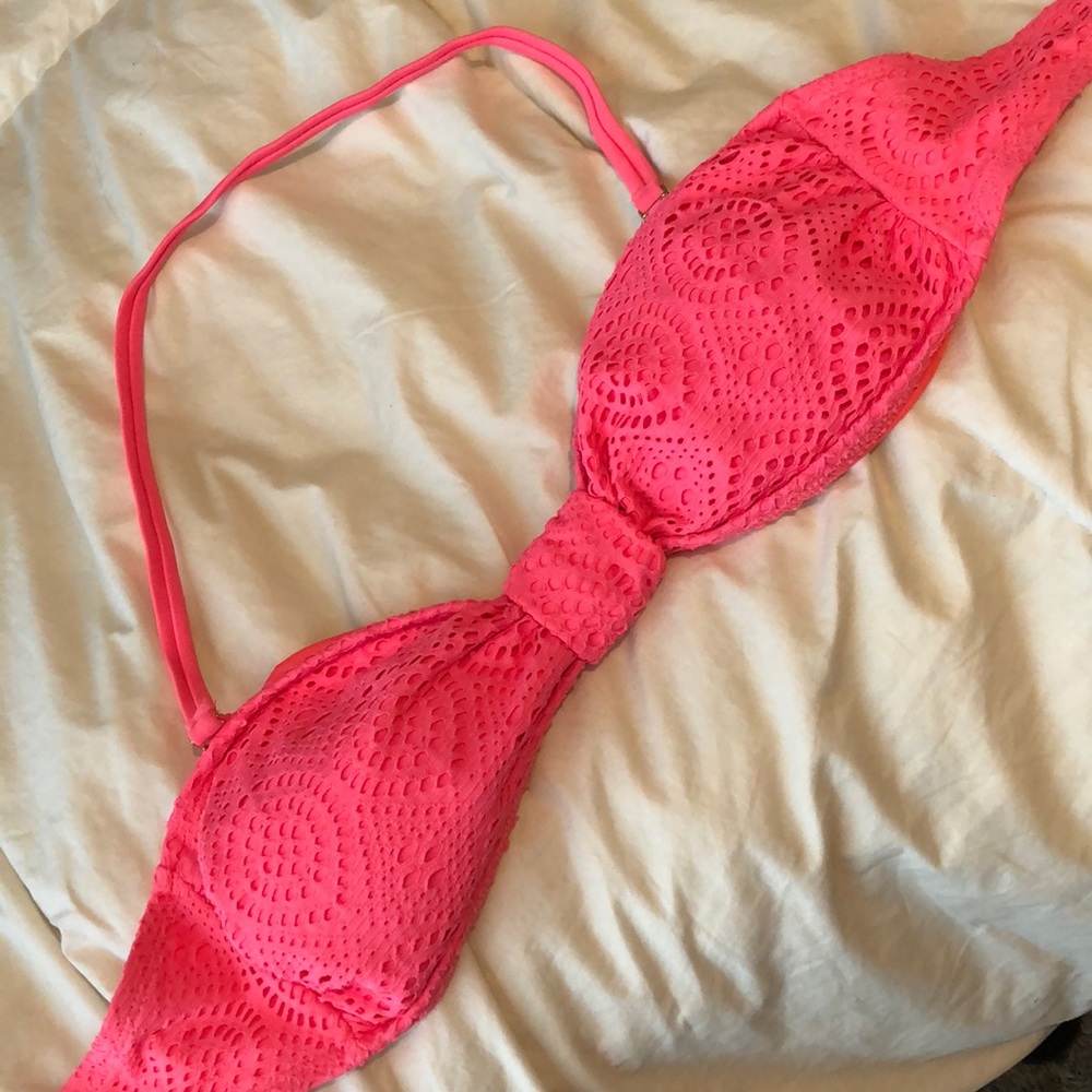 Hot pink laced top